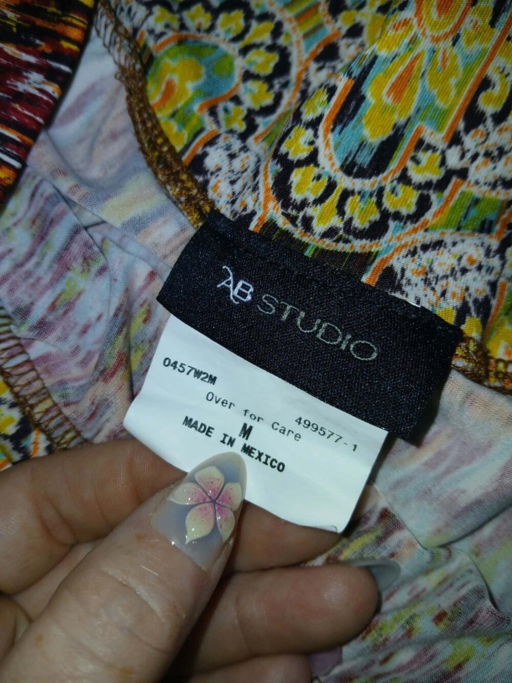 AB Studio Medallion Print Skirt | Women's M